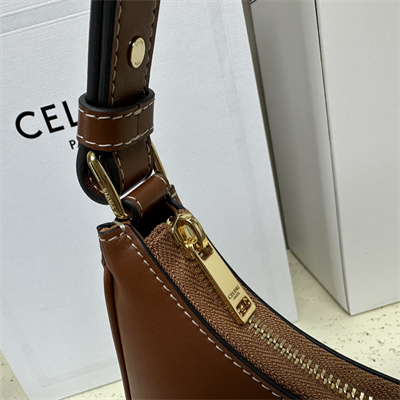 Celine Medium AVA Triomphe Bag In Smooth Calfskin Tan