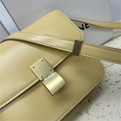 Celine Teen Classic Box Bag In Pollen Box Calfskin Leather