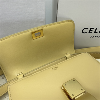 Celine Teen Classic Box Bag In Pollen Box Calfskin Leather