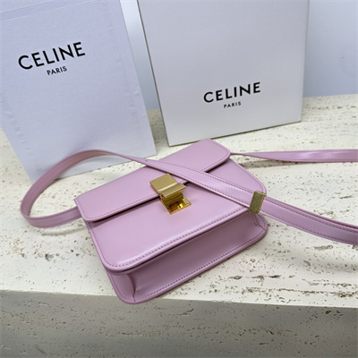 Celine Teen Classic Box Bag In Lilac Box Calfskin Leather
