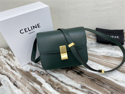 Celine Teen Classic Box Bag In Amazone Box Calfskin Leather