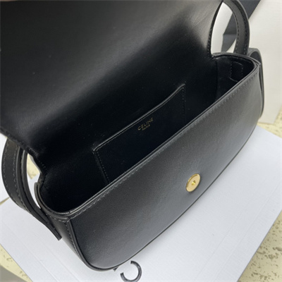 Celine Clutch on Strap Tabou In Smooth Calfskin Black