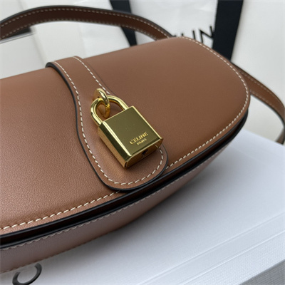 Celine Clutch on Strap Tabou In Smooth Calfskin Tan
