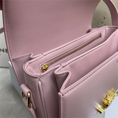 Celine Classique Triomphe Bag In Shiny Calfskin Pink Color