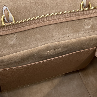 Celine Micro Belt Bag In Light Brown Grained Calfskin