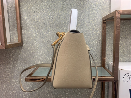 Celine Micro Belt Bag In Light Beige Grained Calfskin