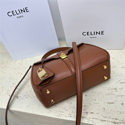 Celine Small 16 Bag In Satined Calfskin Tan