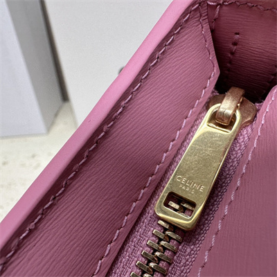 Celine Medium TILLY Bag In Shiny Calfskin Pink