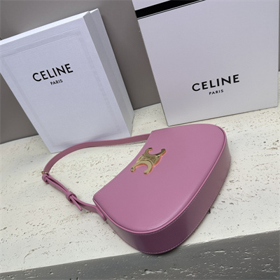 Celine Medium TILLY Bag In Shiny Calfskin Pink