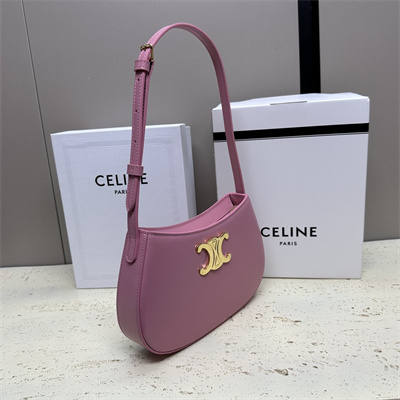 Celine Medium TILLY Bag In Shiny Calfskin Pink