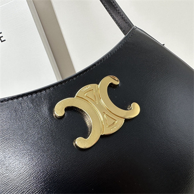 Celine Medium TILLY Bag In Shiny Calfskin Black