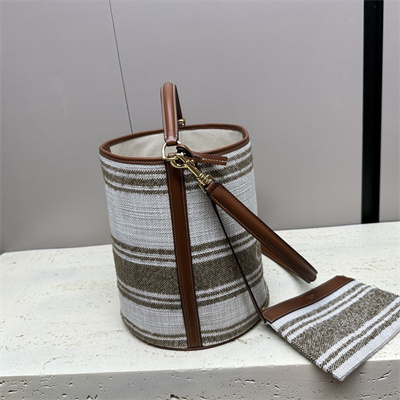 Celine Bucket 16 Bag In Textile With Celine Jacquard Multicolor