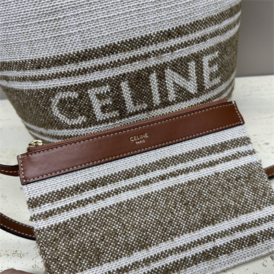 Celine Bucket 16 Bag In Textile With Celine Jacquard Multicolor