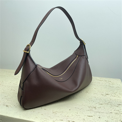 Celine Medium Romy in Supple Calfskin Burgundy
