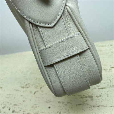 Celine Medium Romy in Supple Calfskin Light Stone