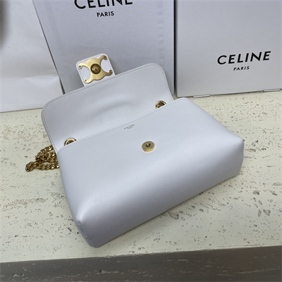 Celine Teen VICTOIRE Bag In Supple Calfskin White
