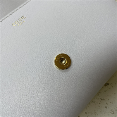 Celine Teen VICTOIRE Bag In Supple Calfskin White