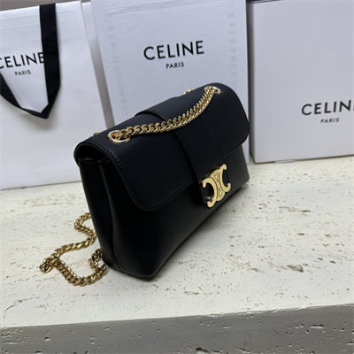 Celine Teen VICTOIRE Bag In Supple Calfskin Black/Gold