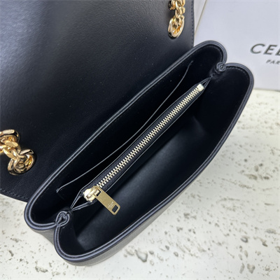 Celine Teen VICTOIRE Bag In Supple Calfskin Black/Gold