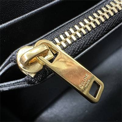 Celine Teen VICTOIRE Bag In Supple Calfskin Black/Gold