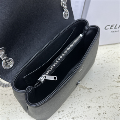 Celine Teen VICTOIRE Bag In Supple Calfskin Black/Silver