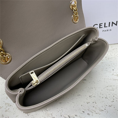 Celine Teen VICTOIRE Bag In Supple Calfskin Light Brown