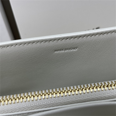Celine Medium VICTOIRE Bag In Supple Calfskin White