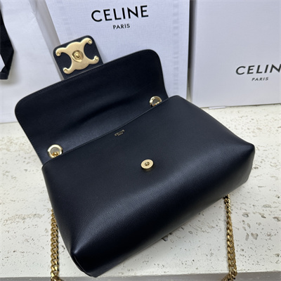 Celine Medium VICTOIRE Bag In Supple Calfskin Black/Gold