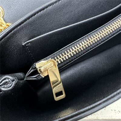 Celine Medium VICTOIRE Bag In Supple Calfskin Black/Gold