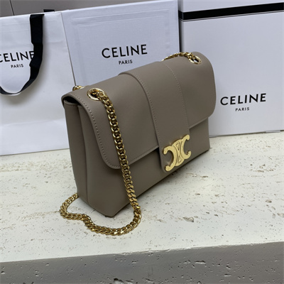 Celine Medium VICTOIRE Bag In Supple Calfskin Light Brown