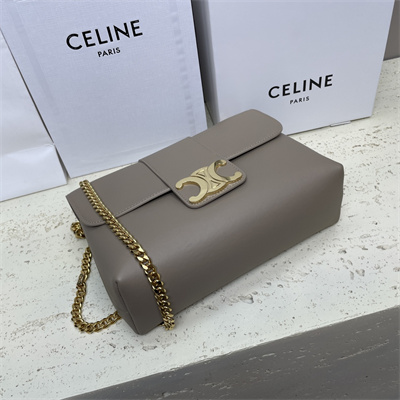 Celine Medium VICTOIRE Bag In Supple Calfskin Light Brown