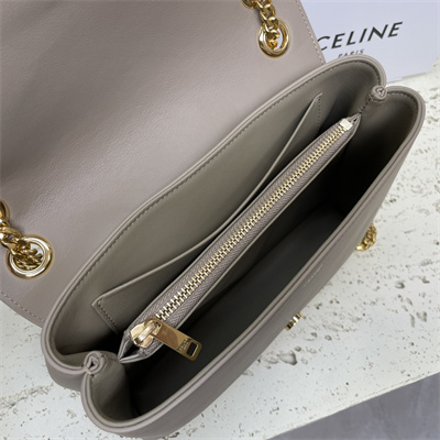 Celine Medium VICTOIRE Bag In Supple Calfskin Light Brown