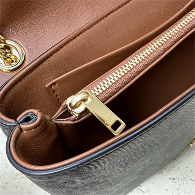 Celine Medium VICTOIRE Bag In Triomphe Canvas Tan