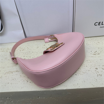 Celine Medium AVA Triomphe Bag In Smooth Calfskin Pink