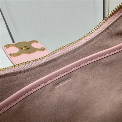 Celine Medium AVA Triomphe Bag In Smooth Calfskin Pink
