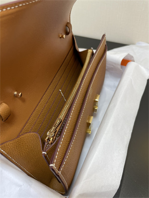 Constance To Go Wallet Epsom Leather Gold Tone Metal In Gold Color HS