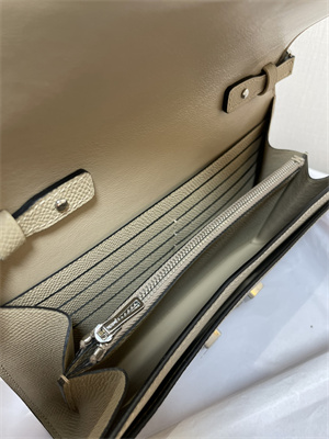 Constance To Go Wallet Epsom Leather Silver Tone Metal In Trench Color HS