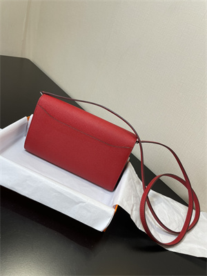 Constance To Go Wallet Epsom Leather Silver Tone Metal In Red Color HS