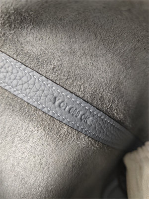 Picotin Lock Bag Togo Leather 18/22CM Gold/Silver Tone Metal In Bleu Lin Color HS