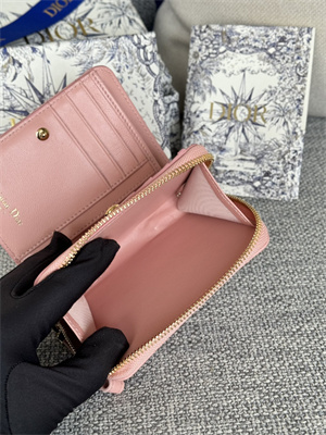 CD Caro Scarlet Wallet Supple Cannage Lambskin Pink S5032