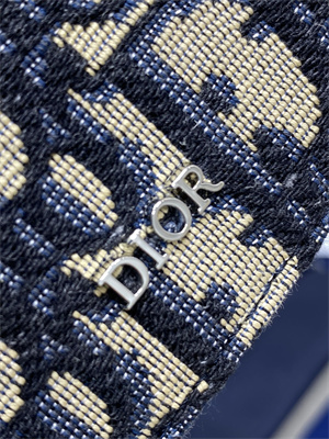 CD Blue Dior Oblique Jacquard Wallet