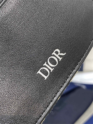 CD Blue Dior Oblique Jacquard Wallet