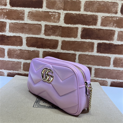 Gucci GG MARMONT Small Shoulder Bag Pink iridescent 447632