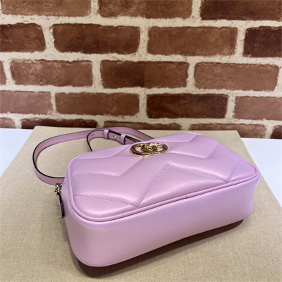 Gucci GG MARMONT Small Shoulder Bag Pink iridescent 447632