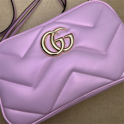 Gucci GG MARMONT Small Shoulder Bag Pink iridescent 447632