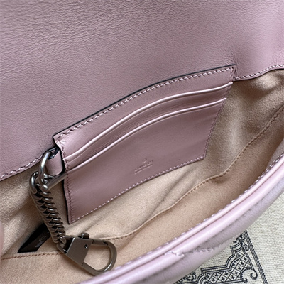 Gucci GG MARMONT MATELASS?? CHAIN MINI BAG Light Pink 746431