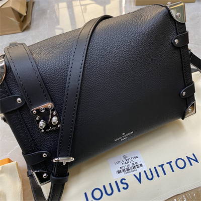 LV Side Trunk MM Grained Calfskin Black M25160