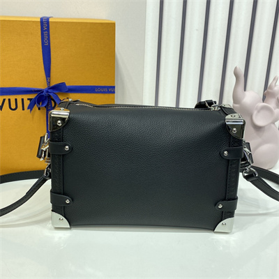 LV Side Trunk MM Grained Calfskin Black M25160