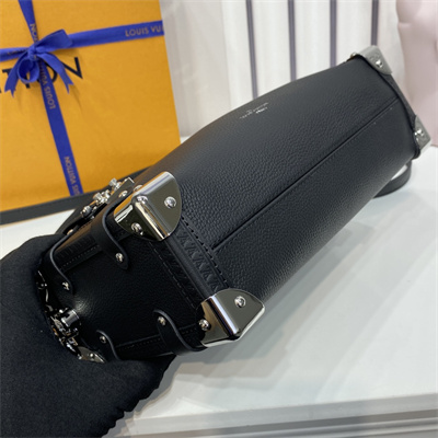 LV Side Trunk MM Grained Calfskin Black M25160