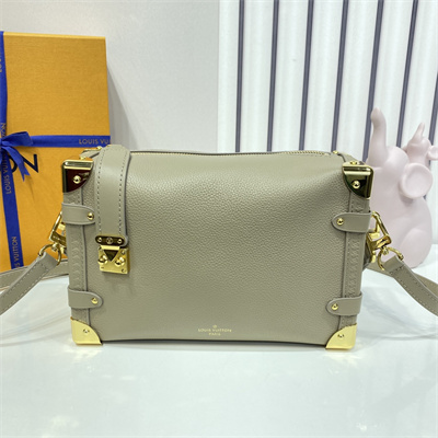 LV Side Trunk MM Grained Calfskin Grey M25072
